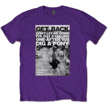 The Beatles Rooftop Shot Purple Official Tee T-Shirt Mens Unisex - £24.96 GBP