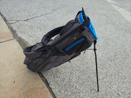 Taylormade Flex Tech Crossover Dual Strap 14 Divider Golf Stand Bag Grey... - $161.49