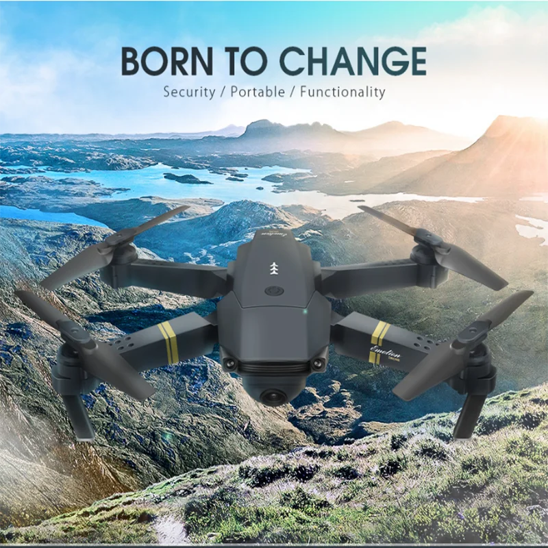 Mini RC Drone With Camera HD Wifi Fpv Photography Foldable Quadcopter Fixed - £29.42 GBP+
