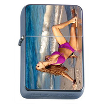 Sexy Bikini Beach Girls PIn Up D6 Flip Top Oil Lighter Wind Resistant Flame Babe - £11.83 GBP