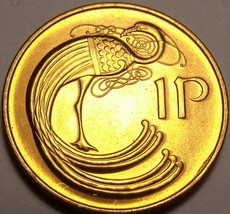 Gem Unc Ireland 1971 Penny~Irish Harp~Bird From The Book Of Kells~Free S... - $4.69