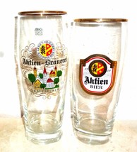 2 Aktienbrauerei Kaufbeuren 0.5L German Beer Glasses - £15.60 GBP