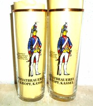 2 Kropf Martini Kassel Military Regiment Linsingen Kolsch German Beer Glasses - £11.81 GBP