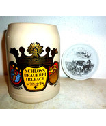 Irlbacher Schlossbrauerei Irlbach German Beer Stein &amp; Ceramic Coaster - £11.95 GBP