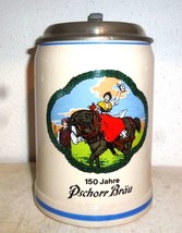 Pschorr Brau 150 Years Munich lidded German Beer Stein - £15.94 GBP