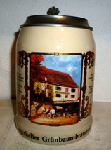 Grunbaum Kempten lidded German Beer Stein - $19.95