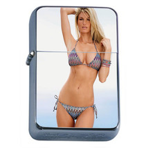 California Bikini Model PIn Up D8 Flip Top Oil Lighter Wind Resistant Flame Sexy - $14.80