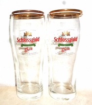 2 Schlossgold Spielberg 0.5L Austrian Beer Glasses - $17.11 CAD