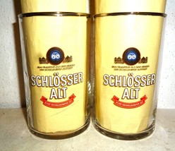 2 Schlosser Alt Dusseldorf Hasslberger Altbier German Beer Glasses - £9.93 GBP