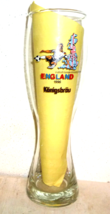 Konigsbrau Oggenhausen Soccer EuroCup 1996 England Weizen German Beer Glass - £10.35 GBP