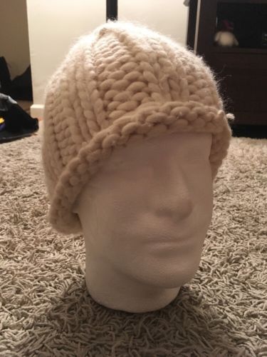 Gap 100% Wool Creme Stocking Hat, One Size Fits All - $23.38