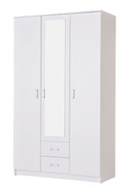 White 3 Door Wardrobe - £336.86 GBP