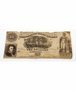 1861 Confederate States Note Fine Condition T-30 - $135.48 CAD