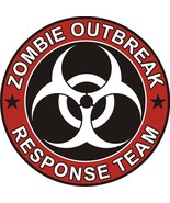 4&quot; Round - Zombie Outbreak Response Team Decal Vinyl Sticker - £2.75 GBP