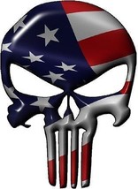 Punisher with American Flag dimensional sticker / decal - £7.97 GBP
