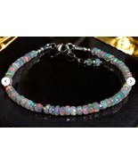 Genuine Ethiopian Opal White Bracelet For women girls Gift &amp; Parties  - $78.99