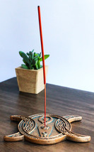 Wiccan Sacred Spiral Goddess Triple Moon With Celtic Knotwork Incense Holder - £13.63 GBP