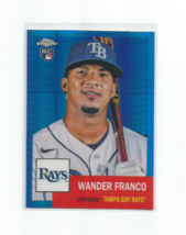 Wander Franco (Tampa Bay) 2022 Topps Chrome Plat Anniv Blue Prizm Rookie #35 - £14.82 GBP