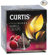 CURTIS Black Tea Isabella Grape 12 BOXES of 20 Pyramids Each US Seller - £38.78 GBP