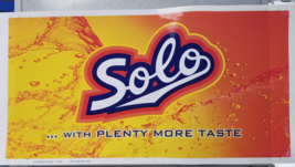 Solo Soda Logo More Taste Preproduction Advertising Art Work Orange Yell... - $18.95