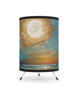 Beach Sunset Modern Art Tripod Table Lamp USCA Plug - $1,863.07 MXN