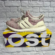 adidas Ultraboost 4.0 Womens Size 10 Pink Static BB6496 Tweed White w Box - £55.35 GBP