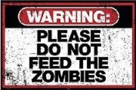 Do Not Feed The Zombies white walking dead sticker decal - £4.69 GBP