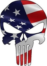 Punisher with American Flag waving sticker / decal - £6.37 GBP