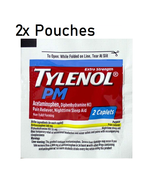 2x Pouches Tylenol PM Extra Strength ( 2 Caplets Per Pouch ) Fast Shipping! - $8.55