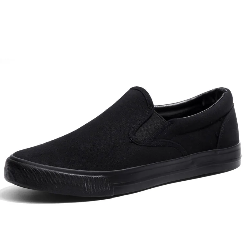 Spring Summer Canvas Shoes Men Loafers Cool Young Man Street Style Black... - $31.70