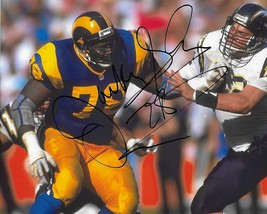 Jackie Slater Los Angeles Rams signed autographed 8x10 photo COA proof - £70.06 GBP