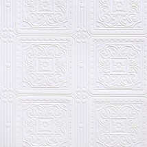 Rd80000 Turner Tile Textured Vinyl Wallpaper, Paintable By Brewster. - £37.68 GBP