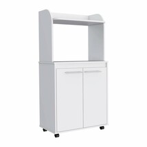 Rockford Kitchen Cart: Open Shelf, Double Door, 2 Shelves - $3,187.24 MXN