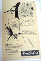 1953 Strapless Bras Ad Merry-Go-Round of Montreal, Canada - $7.99
