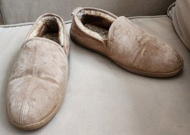 Size 13 Lamo Men&#39;s Romeo Suede Faux Fur Chestnut Slip On Slippers Shoe - €8,25 EUR