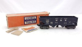 Lionel Trains O Gauge Postwar 3456 N&amp;W Operating Hopper Car In Box - $29.69