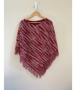 NWT Missoni Chevron Italian Knit Wool Blend Poncho Sweater One Size Italy - £117.53 GBP