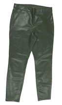 Free People  Moss Green Vegan Leather Leggings Pull On Pants Womens Size 31 - £30.56 GBP