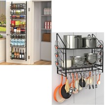 Over The Door Pantry Organizer &amp; 35 Inch Pots And Pans Organizer - £119.76 GBP