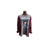 These Colors Don’t Run Upcycled and Reworked Graphic Shirt with Red and ... - $63.00