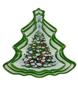 Temp-Tations By Tara Nesting Christmas Tree Plates Appetizers Candy Nuts... - £19.85 GBP