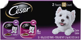 Cesar Classic Loaf in Sauce Adult Wet Dog Food Variety Pack (Filet Mignon, Porte - £64.85 GBP