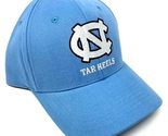 MVP UNC North Carolina Tar Heels Logo Blue Curved Bill Adjustable Hat - £19.63 GBP
