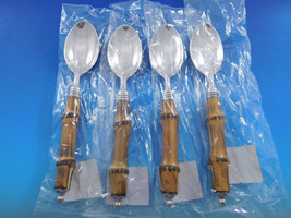 Tahiti by Buccellati Sterling Silver Dessert Spoons Set of 4 Bamboo 7 3/... - $1,207.80