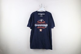 Majestic Mens XL Faded 2019 World Series Houston Astros Baseball T-Shirt Blue - £19.35 GBP