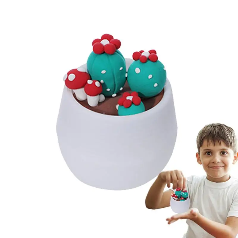 Clay Art For Kids Kids Clay Clay Crafts Harmless Fake Potted Plants Cute Clay - £8.95 GBP+