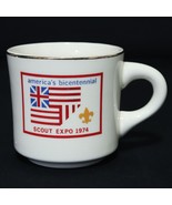 Boy Scouts VTG BSA Ceramic Mug America&#39;s Bicentennial Scout Expo 1974 Cu... - £35.09 GBP