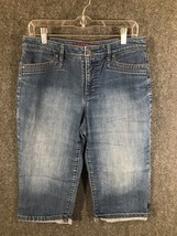 Gloria Vanderbilt Capri Jeans Womens Size 6 Mid Rise Blue Denim - £8.62 GBP