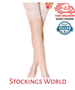 Fully Fashioned Stockings NYLONS Cuban Heel KEY HOLE WELT Bridal - White... - $10.38