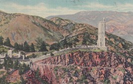 Pikes Peak Region Colorado CO Will Rogers Shrine Sun Cheyenne Mtn Postcard D41 - £2.36 GBP